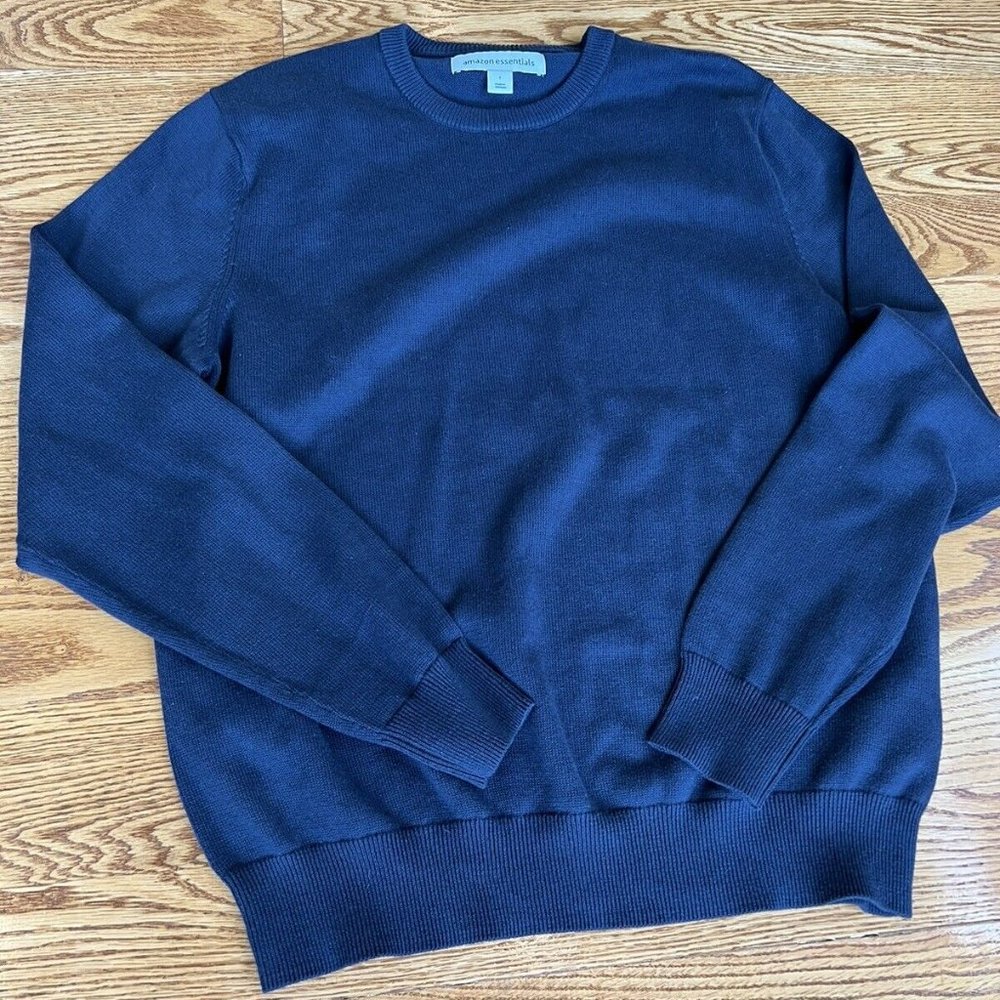 Blue Sweater Warm Winter Long Sleeve Knit Soft Sweater New w tags Size L Amazon